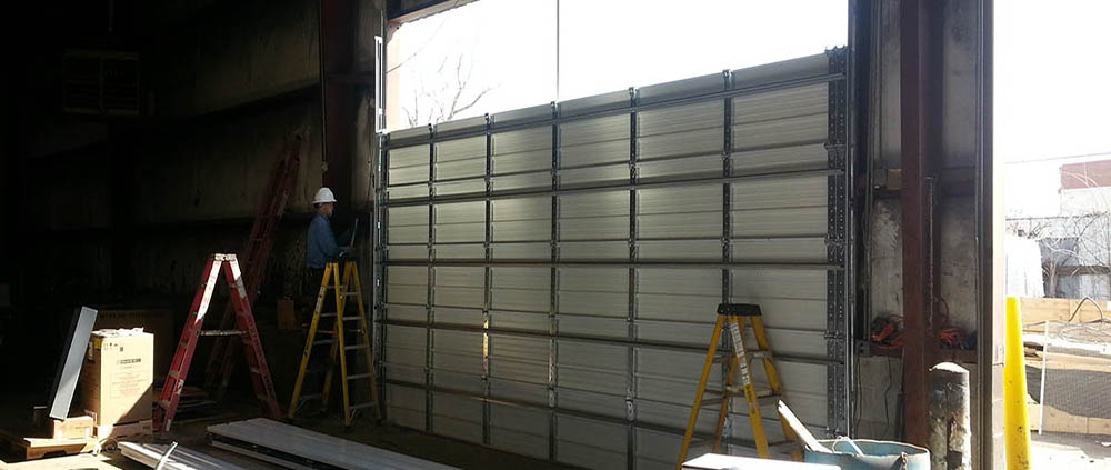 A Garage Door Being Installed in Newark, OH